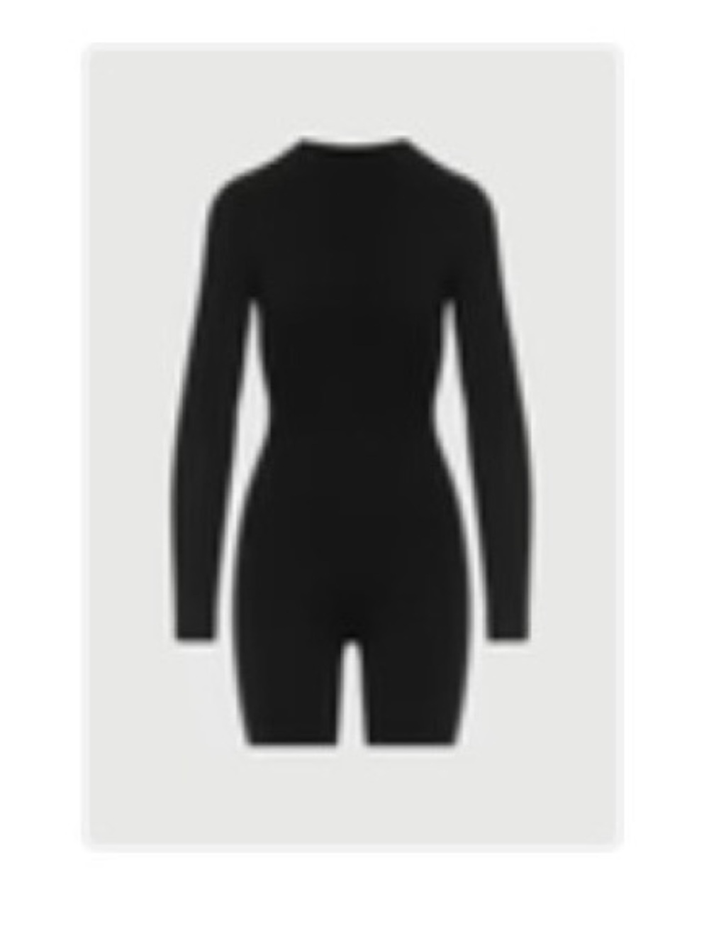 Naked Wardrobe Mock Neck Sculpt Romper - NEVER WORN - Size L